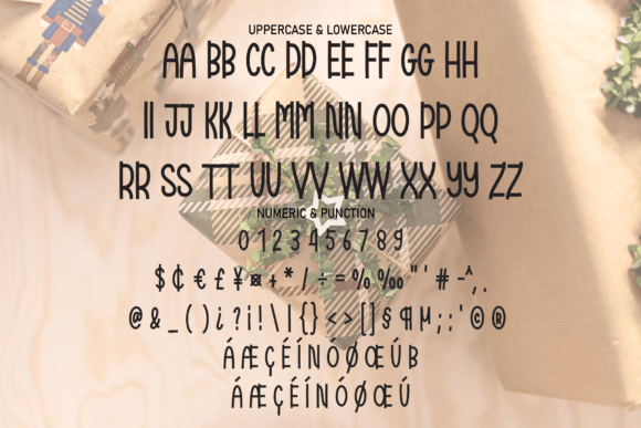 Christmas Greeting Font PNG with transparent background - Preview 6