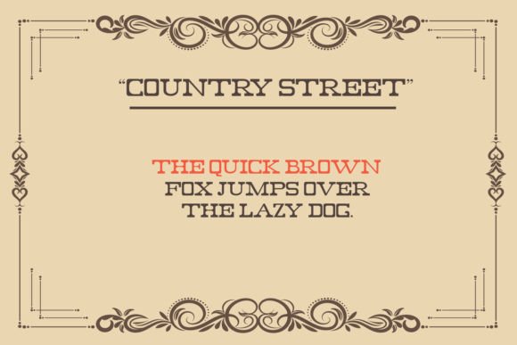 Country Street Font - Preview 6