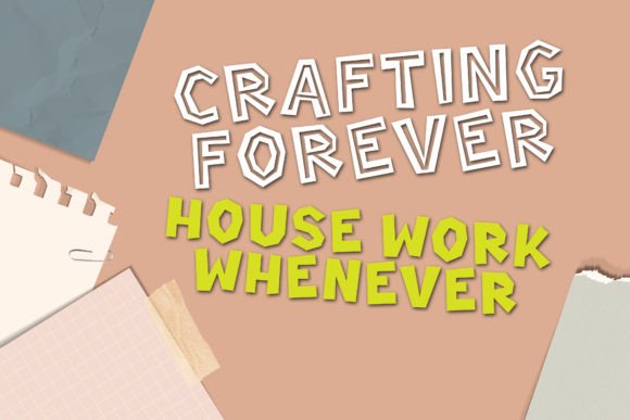 Crafty Cut Font - Preview 3