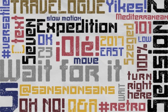Firmament Grunge Font - Preview 2