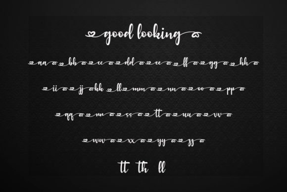 Good Looking Font PNG with transparent background - Preview 5