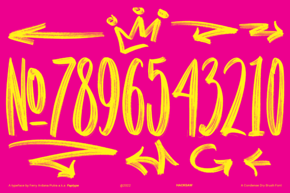Hacksaw Font - Preview 3