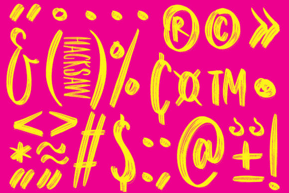 Hacksaw Font - Preview 5