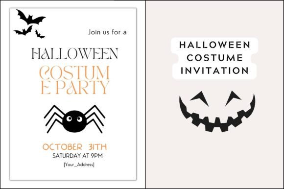 strapless open back dress Halloween Party Flyer Editable Template, Spooktacular Costume Party Fl –  Puff Paper Co