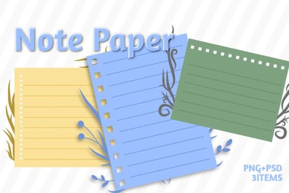 Illustration of Note Paper Graphic by Tsurayya desain · Creative Fabrica