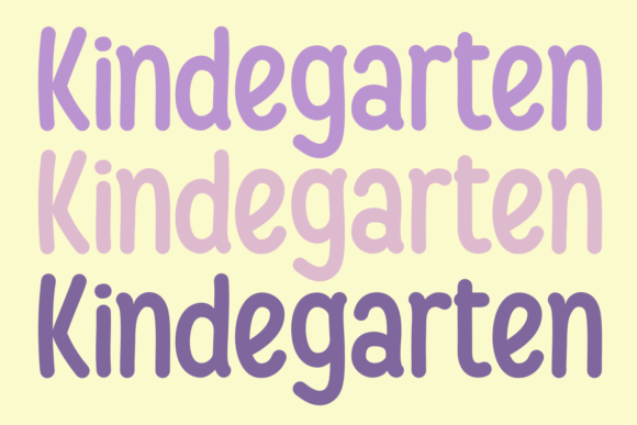 Kindegarten Display Font By AnomiEka
