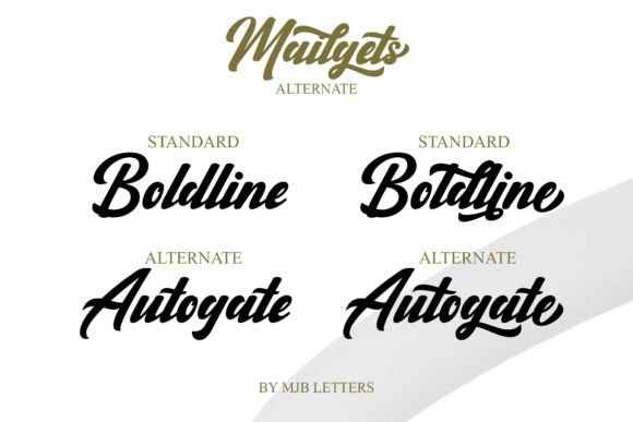 Mailgets Font PNG with transparent background - Preview 4