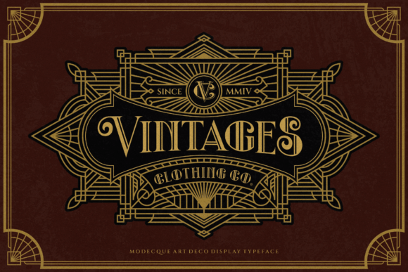 Modecque Font font preview - 5