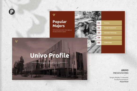 Preview of Modern University Profile Presentation education presentation template