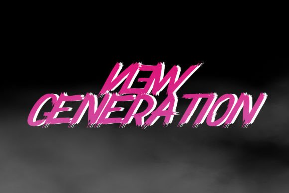 Moshing Font PNG with transparent background - Preview 2
