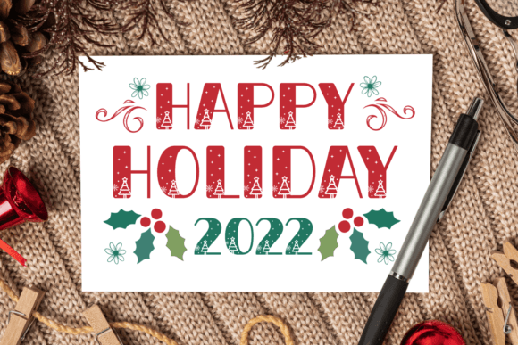 Noel Night Font PNG with transparent background - Preview 1