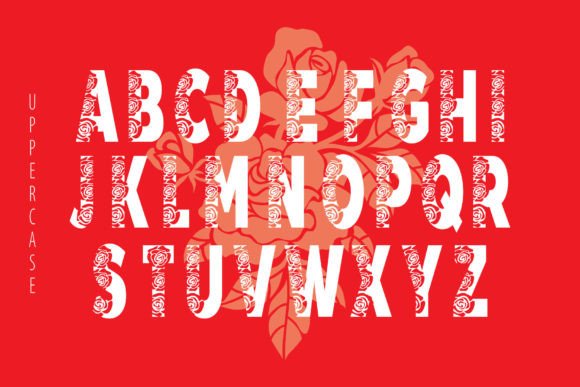Rosaceae Font PNG with transparent background - Preview 1