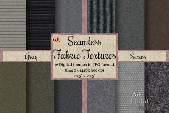 Seamless Fabric Textures - Gray Series