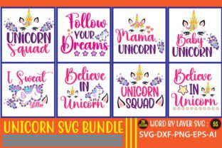 UNICORN SVG Bundle,20 Designs Graphic by SimaCrafts · Creative Fabrica