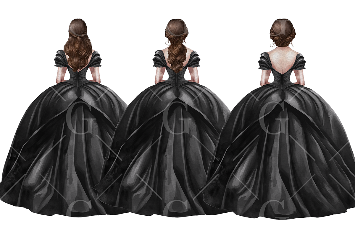 Black Princess Dress Clipart Graphic by GraphicsbyLily Creative Fabrica Black Princess Dress Clipart Graphic by GraphicsbyLily Creative Fabrica