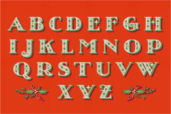Christmas Alphabet Cross Stitch Patterns