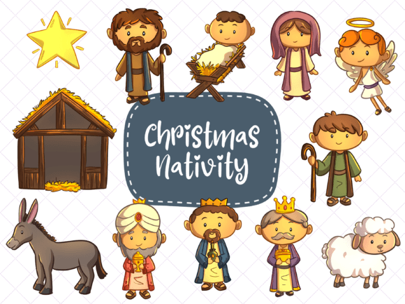 Christmas Nativity Clip Art
