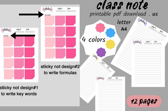 Study Notes & Digital Notes