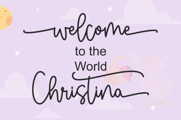 Cuteflaminggo Font - Preview 1