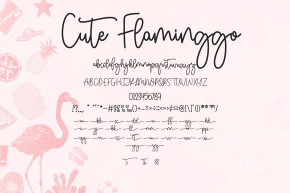 Cuteflaminggo Font - Preview 6
