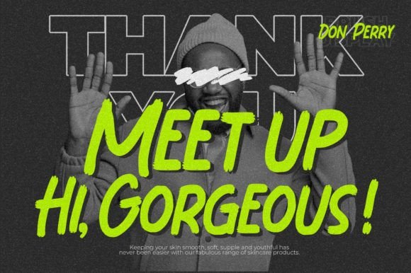 Don Perry Font PNG with transparent background - Preview 1
