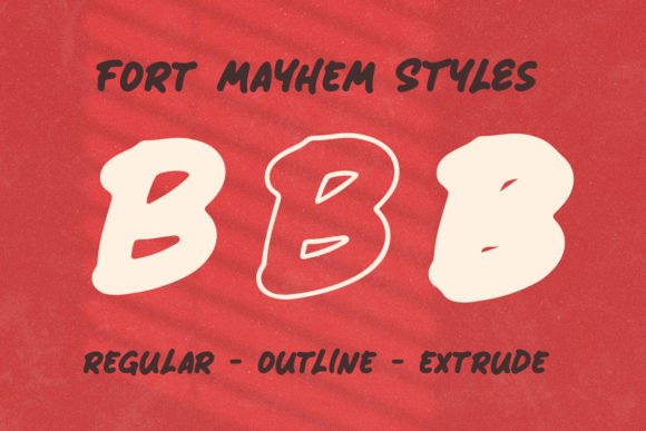 Fort Mayhem Font - Preview 1