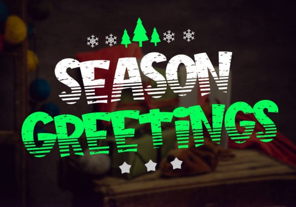 Green 80's Font - Preview 2