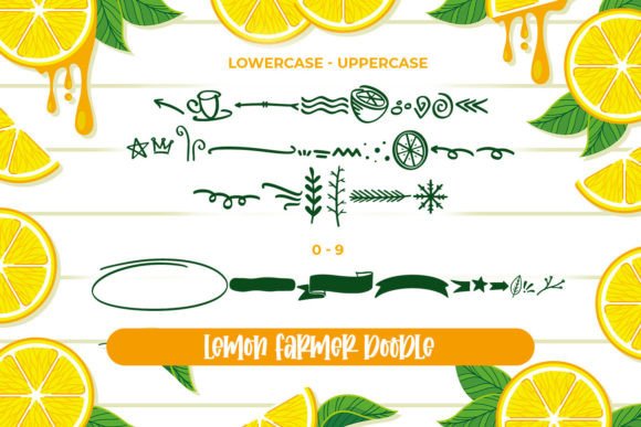Lemon Farmer Font PNG with transparent background - Preview 6