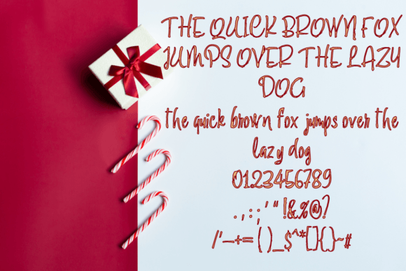 Messy Christmas Font PNG with transparent background - Preview 1