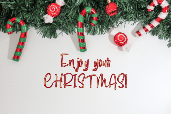Messy Christmas Font PNG with transparent background - Preview 2