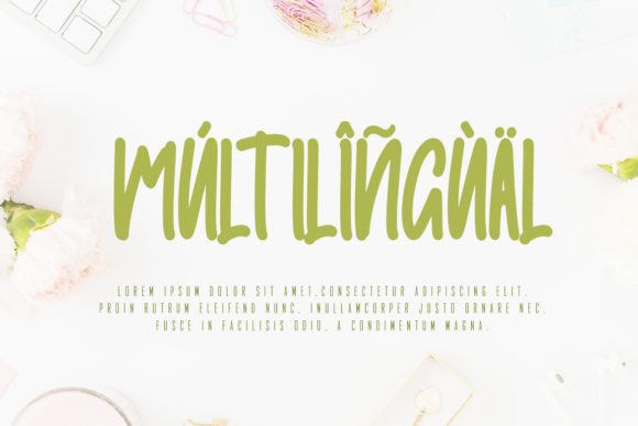 Mikulsa Font PNG with transparent background - Preview 6