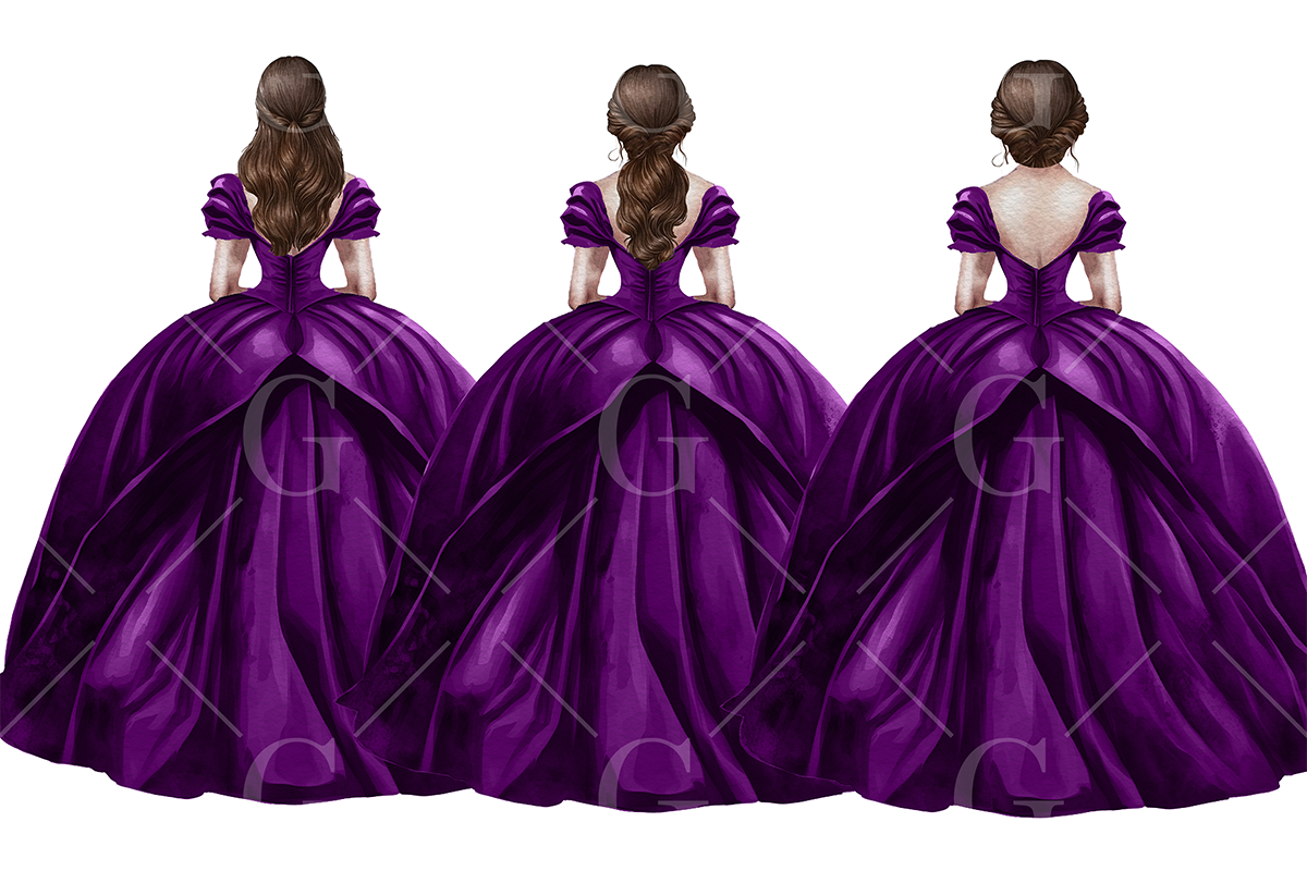purple princess dress clipart Purple Princess Clipart lila Quince