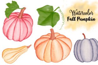 Watercolor Pumpkin Clipart Set Graphic by Nazzasi88 · Creative Fabrica
