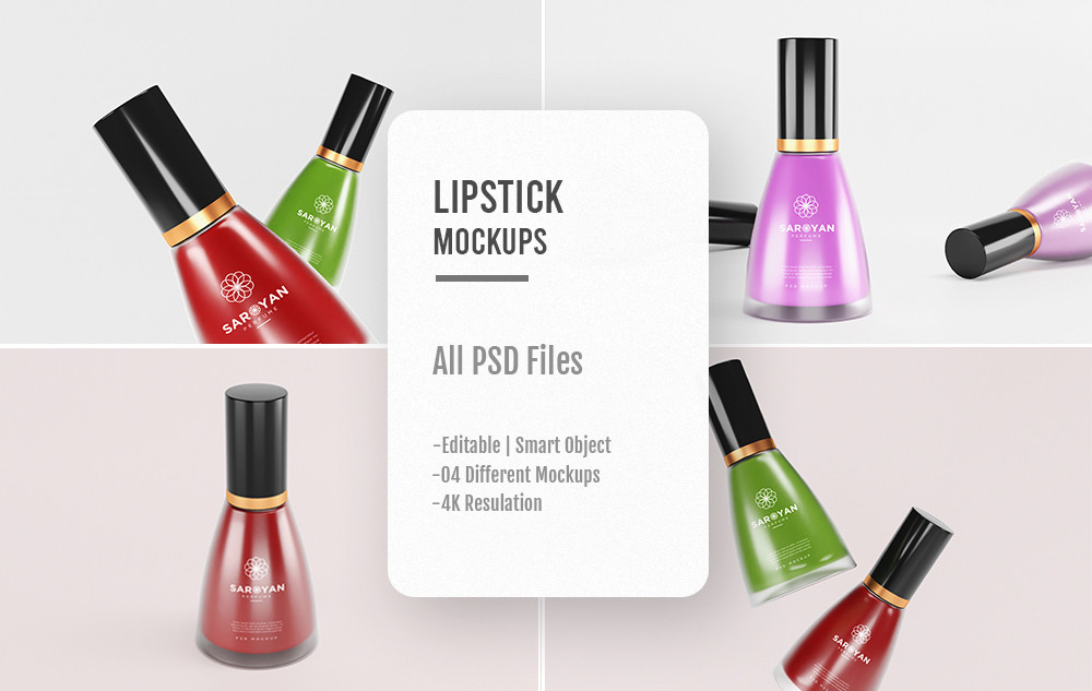 04 PSD Lipstick Mockups Graphic by sujhonsharma · Creative Fabrica