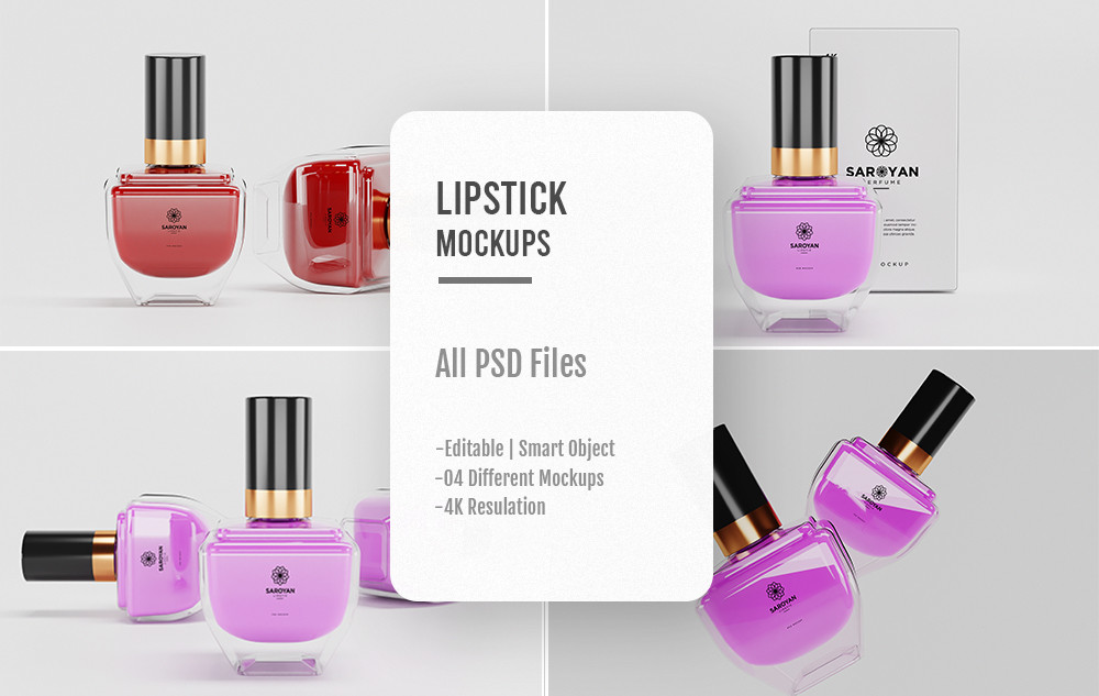 04 PSD Lipstick Mockups Graphic by sujhonsharma · Creative Fabrica