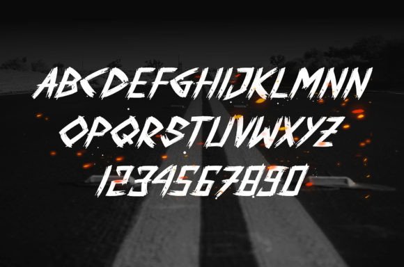 After Brush Font - Preview 1