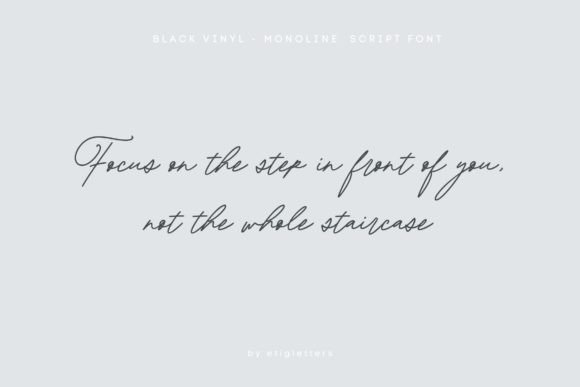 Black Vinyl Font - Preview 6