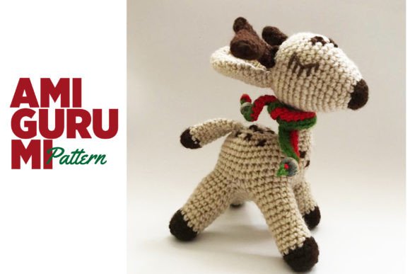 CROCHET PATTERN: Cute Deer for New Year