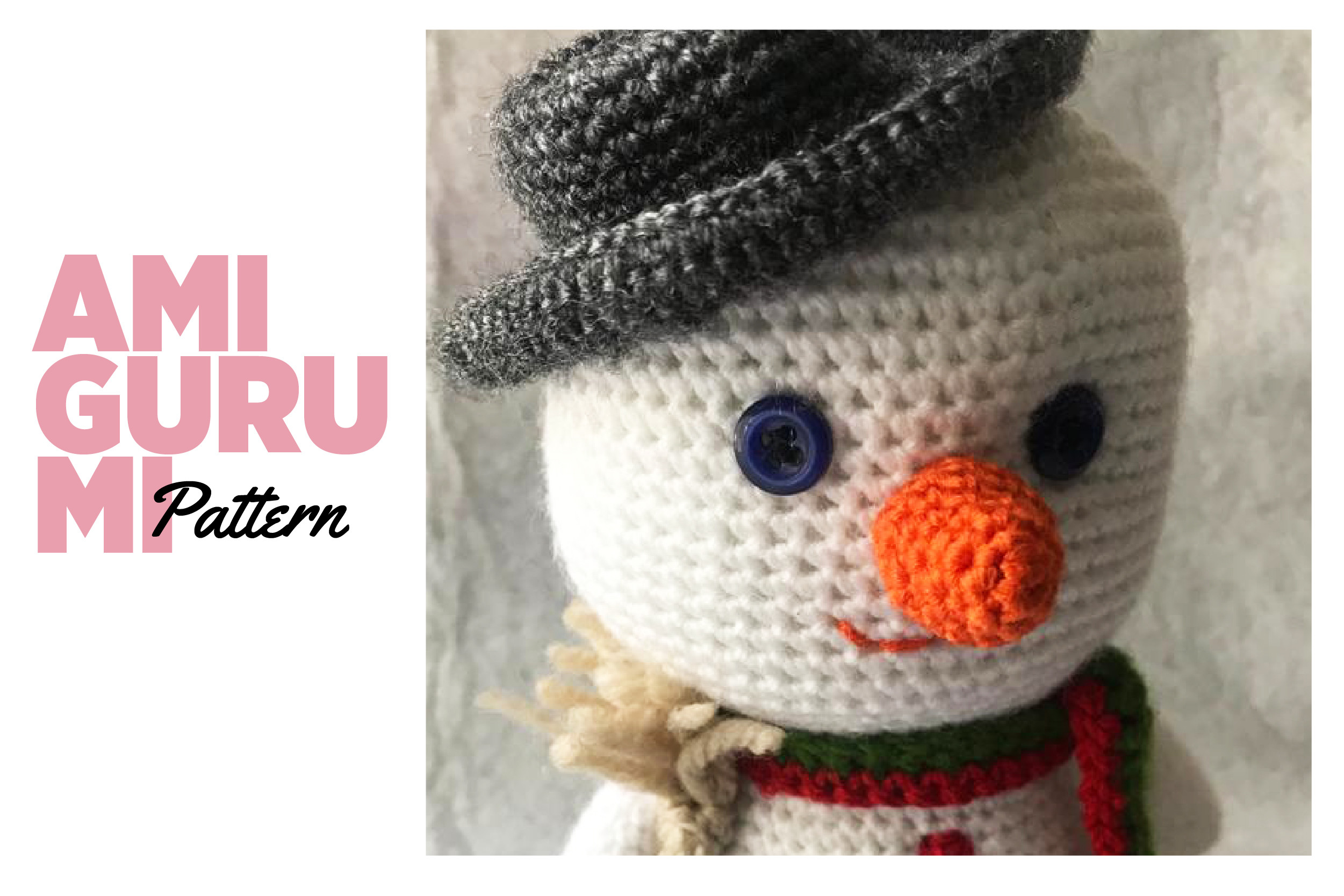 CROCHET PATTERN: Cute Snowman