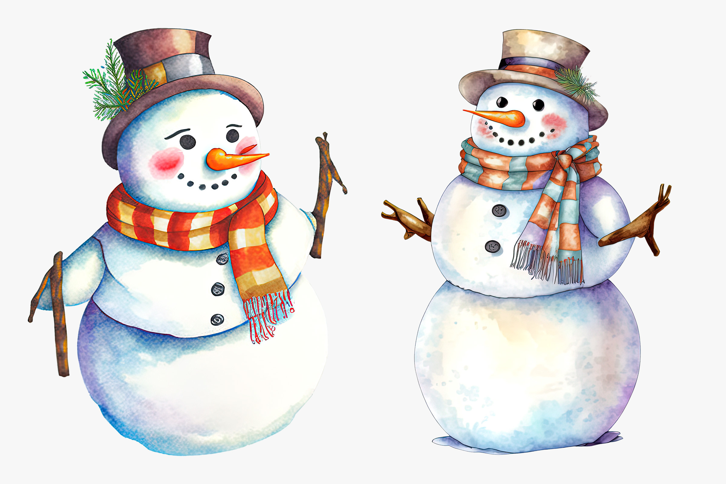 Christmas Snowman Cliparts - photo 3