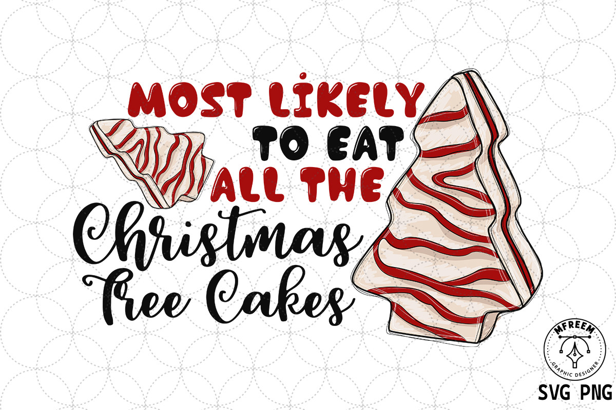 Christmas Tree Cakes Sublimation SVG Graphic by mfreem · Creative Fabrica