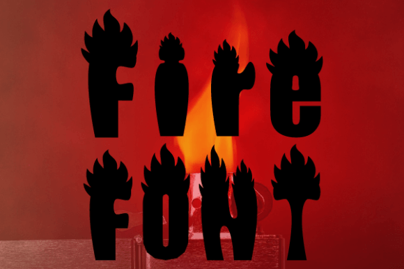 Fire Font - Preview 1