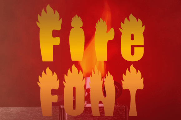 Fire Font - Preview 2