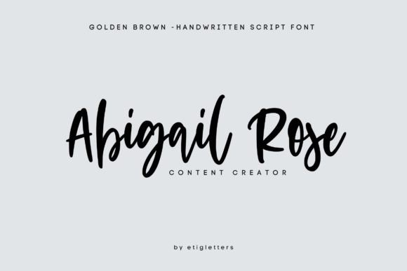 Golden Brown Font - Preview 5