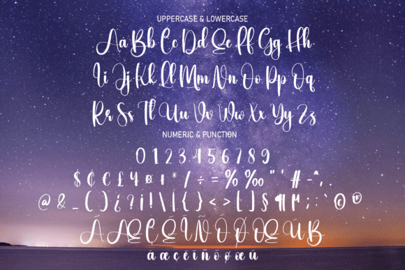 Light Moon Font PNG with transparent background - Preview 6