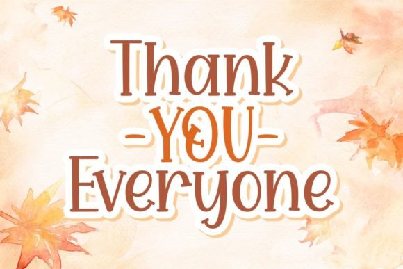 Lonely Autumn Font PNG with transparent background - Preview 4