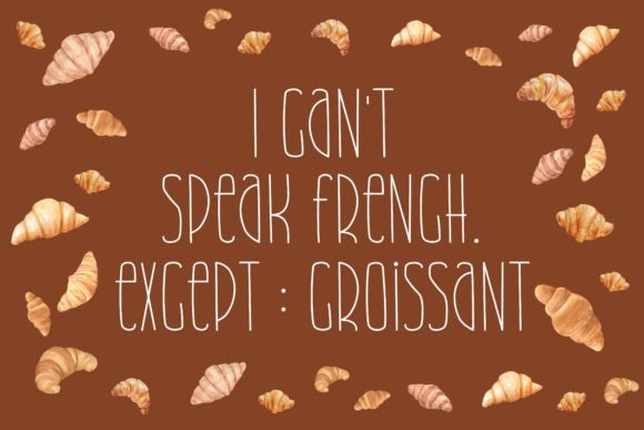 Merry Croissant Font PNG with transparent background - Preview 1