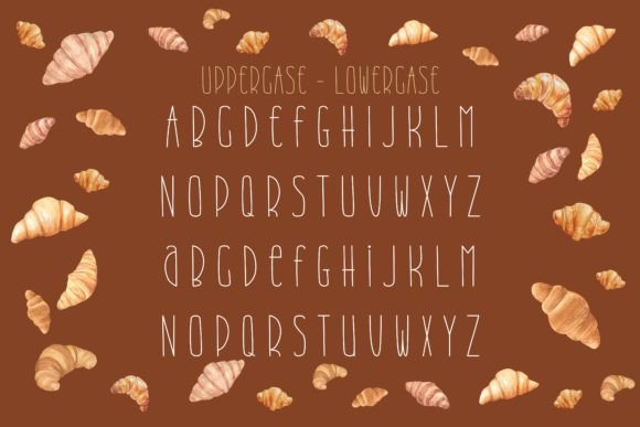 Merry Croissant Font PNG with transparent background - Preview 2