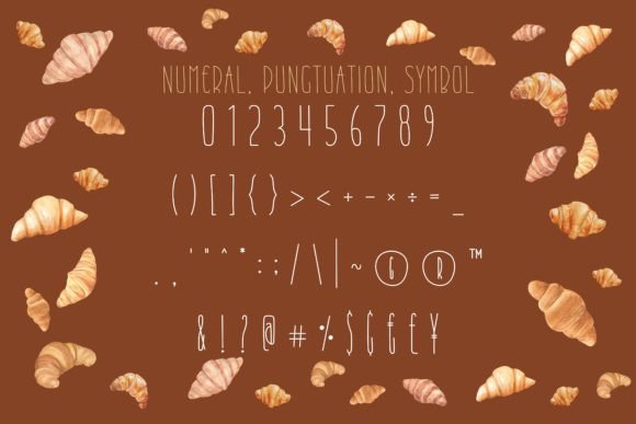 Merry Croissant Font PNG with transparent background - Preview 3