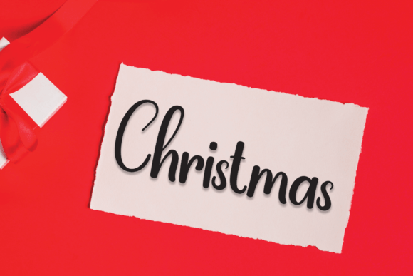 New Christmas Font PNG with transparent background - Preview 1